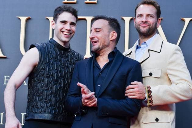 September 10, 2025, Madrid, Spain: Julio Pena, Alejandro Amenabar and Alessandro Borghi attend the premiere of the film El Cautivo at the Callao cinema. Madrid Spain - ZUMAs197 20250910_aaa_s197_244 Copyright: xAtilanoxGarciax