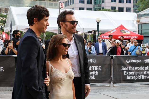 50eme Festival du Film de Toronto 50th Toronto International Film Festival Red carpet of the film The fence Tom Blyth, Mia McKenna Bruce and Matt Dillon 448540 2025 09 10 Toronto Canada  Copyright: xIsabellexVautierx xStarfacex STAR_448540_003