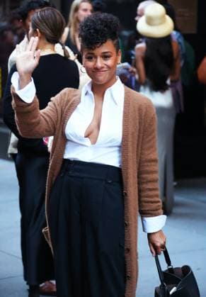 NYFW - Celebs At The Ralph Lauren Fashion Show Ariana DeBose leaves the Ralph Lauren Spring 2026 fahion show during the New York fashion week in midtown, NY on September 10, 2025. Photo by Dylan Travis ABACAPRESS.COM New York City NY United States  Copyright: xDylanxTravis ABACAx
