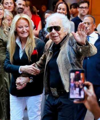NYFW - Celebs At The Ralph Lauren Fashion Show Ralph Lauren leaves the Ralph Lauren Spring 2026 fahion show during the New York fashion week in midtown, NY on September 10, 2025. Photo by Dylan Travis ABACAPRESS.COM New York City NY United States  Copyright: xDylanxTravis ABACAx