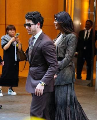 NYFW - Celebs At The Ralph Lauren Fashion Show Priyanka Chopra, Nick Jonas leave the Ralph Lauren Spring 2026 fahion show during the New York fashion week in midtown, NY on September 10, 2025. Photo by Dylan Travis ABACAPRESS.COM New York City NY United States  Copyright: xDylanxTravis ABACAx