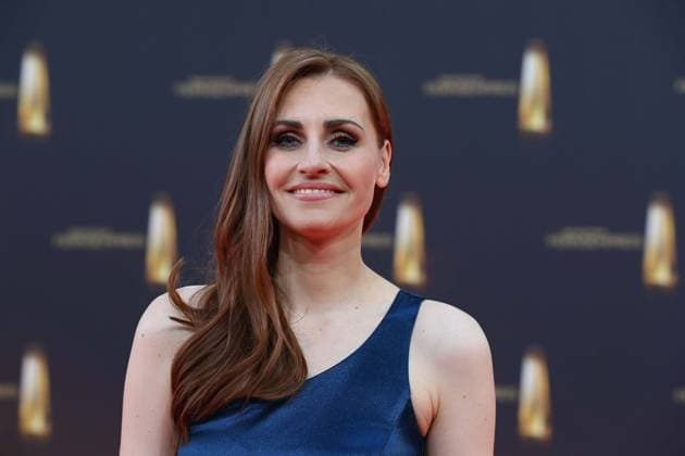 Bella LESNIK, Presenter, Red Carpet, Red Carpet Show, Arrival, Arrival, German Television Award Ceremony, German Television Award 2025, German Television Award 2025 at MMC Studios Cologne, on 10 09 2025