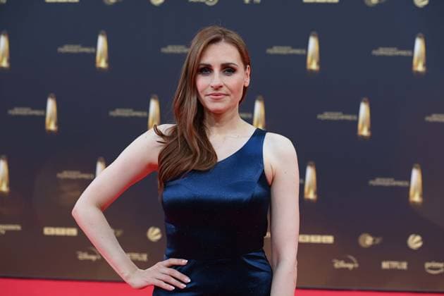 Bella LESNIK, Presenter, Red Carpet, Red Carpet Show, Arrival, Arrival, German Television Award Ceremony, German Television Award 2025, German Television Award 2025 at MMC Studios Cologne, on 10 09 2025