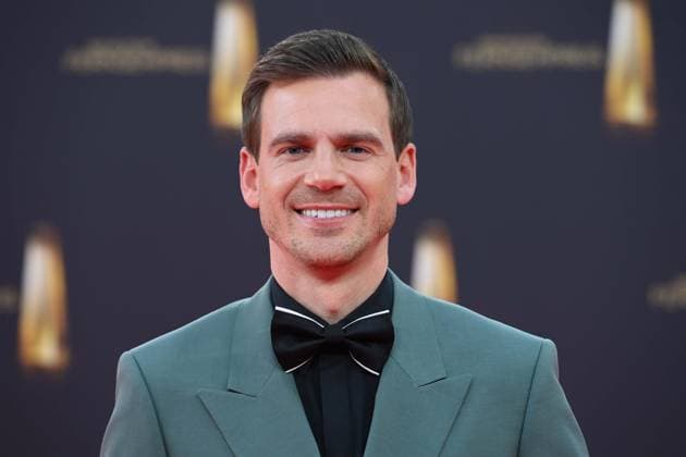 Aljoscha HOEHN, Höhn, Presenter, Red Carpet, Red Carpet Show, Arrival, arrival, German Television Award Ceremony, The German Television Award 2025, German Television Award 2025 at the MMC Studios Cologne, on 10 09 2025