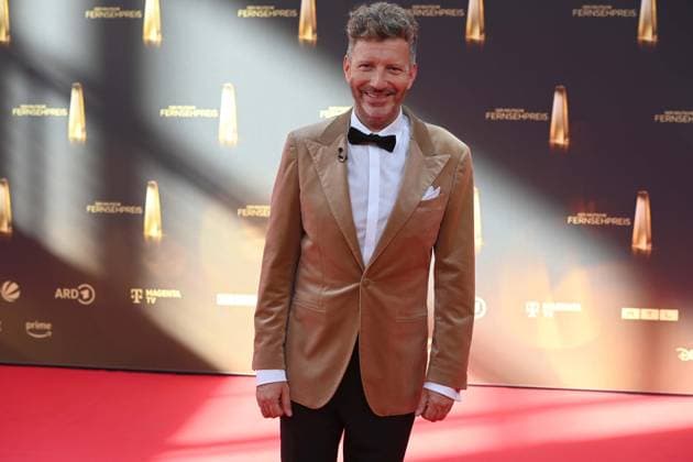 Thorsten SCHORN, Presenter, Red Carpet, Red Carpet Show, Arrival, arrival, German Television Award Ceremony, The German Television Award 2025, German Television Award 2025 at the MMC Studios Cologne, on 10 09 2025