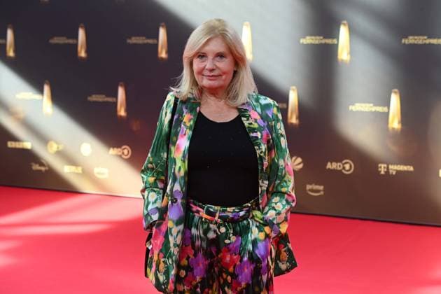 Sabine POSTEL, Actress, Red Carpet, Red Carpet Show, Arrival, arrival, German Television Award Ceremony, The German Television Award 2025, German Television Award 2025 at MMC Studios Cologne, on 10 09 2025