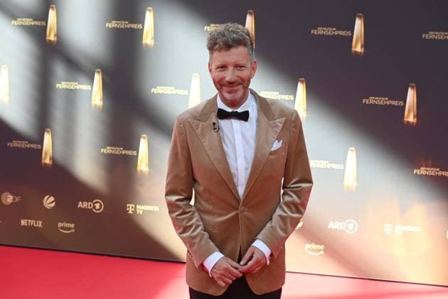 Thorsten SCHORN, Presenter, Red Carpet, Red Carpet Show, Arrival, arrival, German Television Award Ceremony, The German Television Award 2025, German Television Award 2025 at the MMC Studios Cologne, on 10 09 2025
