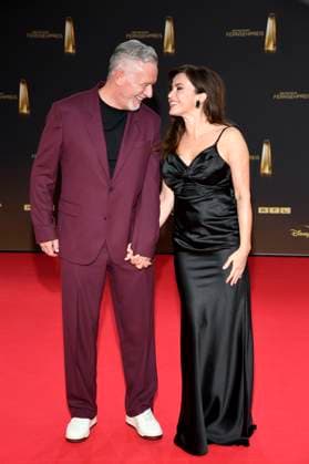 Otto Steiner and Natalia Avelon at the German Television Award 2025 ceremony at the MMC Studios Cologne, 10 09 2025 Foto:xF.xKernx xFuturexImagex fernsehpreis_5752