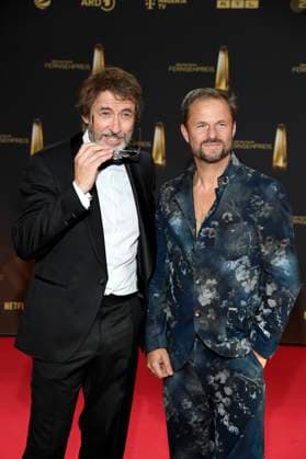 Guido Broscheit and Philipp Hochmair at the German Television Award 2025 ceremony at the MMC Studios Cologne, 10 09 2025 Foto:xF.xKernx xFuturexImagex fernsehpreis_5822