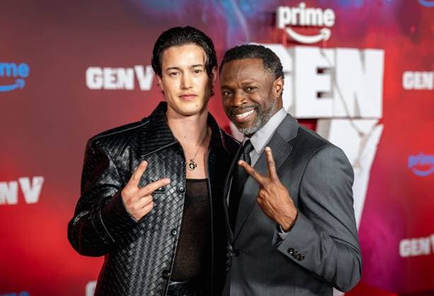 September 10, 2025, West Hollywood, California, USA: Derek Luh and Sean Patrick Thomas arrive on the red carpet of Gen V season 2 premiere at Pacific Design Center 8687 Melrose Ave, West Hollywood, CA 90069 on September 10th, 2025 West Hollywood USA - ZUMAt169 20250910_zep_t169_019 Copyright: xConnorxTerryx