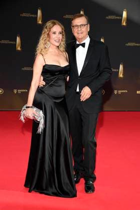 Katja Burkard with husband Hans Mahr at the German Television Award 2025 ceremony at MMC Studios Cologne, 10 09 2025 Foto:xF.xKernx xFuturexImagex fernsehpreis_5812