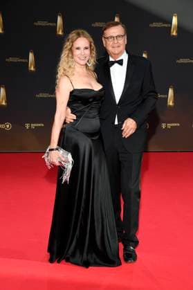 Katja Burkard with husband Hans Mahr at the German Television Award 2025 ceremony at MMC Studios Cologne, 10 09 2025 Foto:xF.xKernx xFuturexImagex fernsehpreis_5814