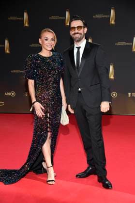 Inga Leschek and Jan Köppen at the German Television Award 2025 ceremony at the MMC Studios Cologne, 10 09 2025 Foto:xF.xKernx xFuturexImagex fernsehpreis_5816