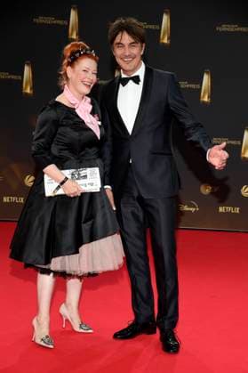 Enie van de Meiklokjes and Matze Knop at the presentation of the German Television Award 2025 at the MMC Studios Cologne, 10 09 2025 Foto:xF.xKernx xFuturexImagex fernsehpreis_5853