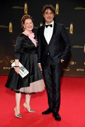 Enie van de Meiklokjes and Matze Knop at the presentation of the German Television Award 2025 at the MMC Studios Cologne, 10 09 2025 Foto:xF.xKernx xFuturexImagex fernsehpreis_5854