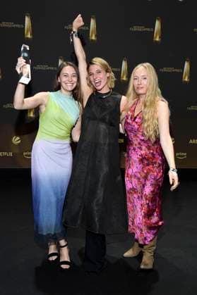 Mercedes Müller, Svenja Jung and Katharina Heyer at the German Television Award 2025 ceremony at the MMC Studios Cologne, 10 09 2025 Foto:xF.xKernx xFuturexImagex fernsehpreis_5931