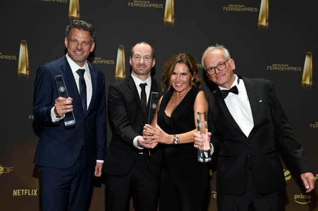 The Inas Nacht team at the German Television Award 2025 ceremony at the MMC Studios Cologne, 10 09 2025 Foto:xF.xKernx xFuturexImagex fernsehpreis_5955