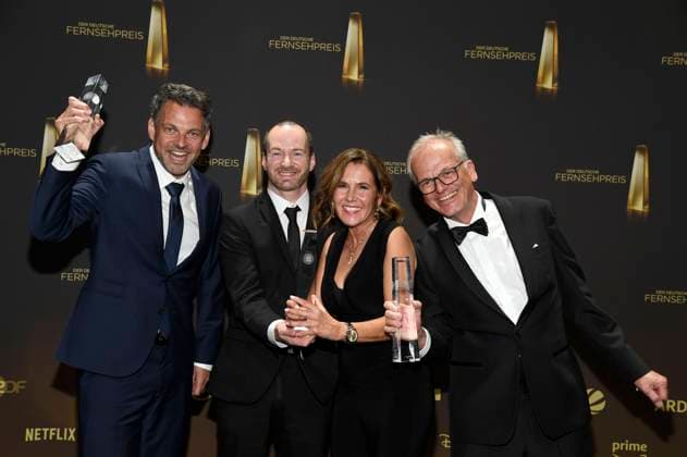 The Inas Nacht team at the German Television Award 2025 ceremony at the MMC Studios Cologne, 10 09 2025 Foto:xF.xKernx xFuturexImagex fernsehpreis_5956