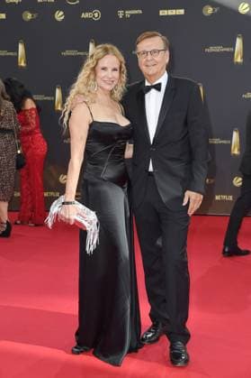 Katja Burkhard and Hans Mahr arriving at the German Television Award ceremony at the MMC Studios in Cologne on 10 09 2025