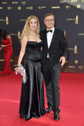 Katja Burkhard and Hans Mahr arriving at the German Television Award ceremony at the MMC Studios in Cologne on 10 09 2025