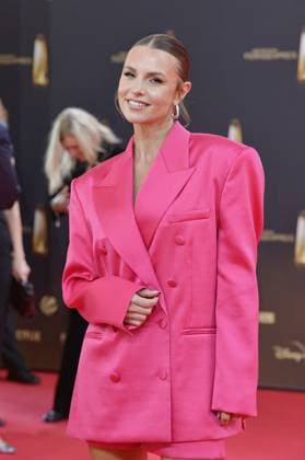 Laura Wontorra arriving at the German Television Award ceremony at the MMC Studios in Cologne on 10 09 2025