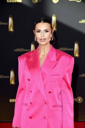 Laura Wontorra arriving at the German Television Award ceremony at the MMC Studios in Cologne on 10 09 2025