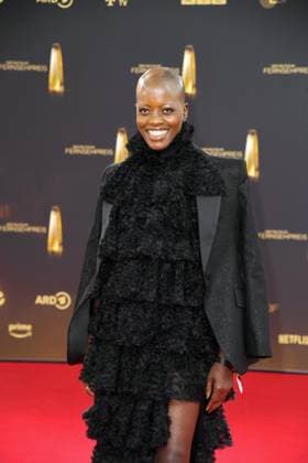 Florence Kasumba arriving at the German Television Award ceremony at the MMC Studios in Cologne on 10 09 2025