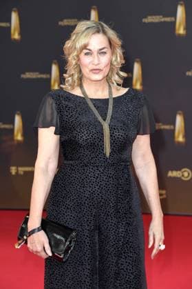 Gesine Cukrowski arriving at the German Television Award ceremony at the MMC Studios in Cologne on 10 09 2025