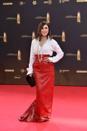 Judith Williams arriving at the German Television Award ceremony at the MMC Studios in Cologne on 10 09 2025
