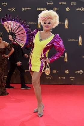 Olivia Jones arriving at the German Television Award ceremony at the MMC Studios in Cologne on 10 09 2025