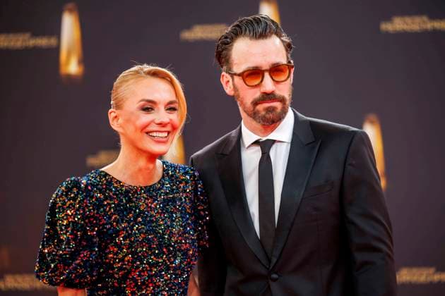 abb Inga Leschek and Jan Koeppen as guests on the red carpet at the German Television Award 2025 ceremony at the MMC Studios on 0 09 2025 in Cologne NRW Germany