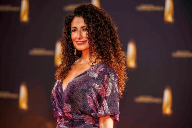 abb Marwa Eldessouky ARD Brisant as a guest on the red carpet at the German Television Award 2025 ceremony at the MMC Studios on 0 09 2025 in Cologne NRW Germany