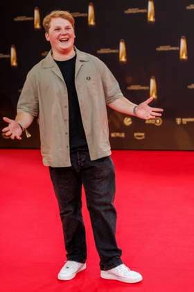 abb Julius Weckauf as a guest on the red carpet at the German Television Award 2025 ceremony at the MMC Studios on 0 09 2025 in Cologne NRW Germany