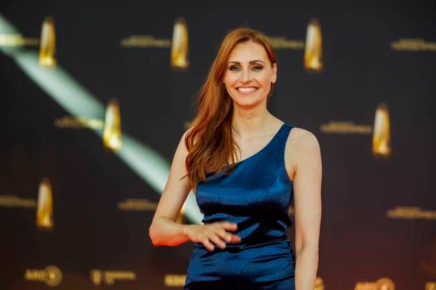 abb Bella Lesnik as a guest on the red carpet at the German Television Award 2025 at the MMC Studios on 0 09 2025 in Cologne NRW Germany