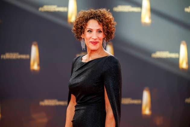 abb Lissy Ishag red dress as a guest on the red carpet at the award ceremony The German Television Award 2025 at the MMC Studios on 0 09 2025 in Cologne NRW Germany