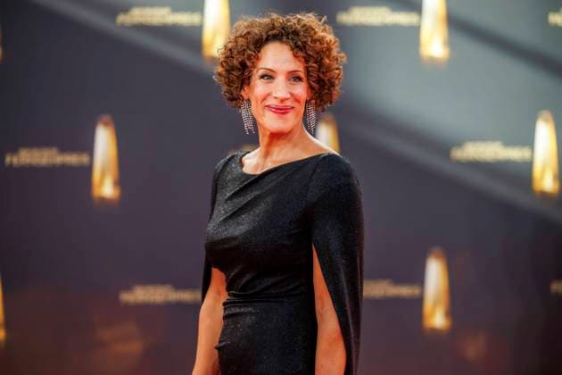 abb Lissy Ishag red dress as a guest on the red carpet at the award ceremony The German Television Award 2025 at the MMC Studios on 0 09 2025 in Cologne NRW Germany