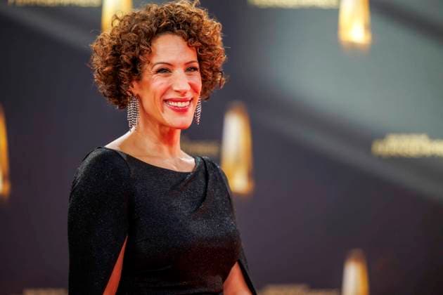 abb Lissy Ishag red dress as a guest on the red carpet at the award ceremony The German Television Award 2025 at the MMC Studios on 0 09 2025 in Cologne NRW Germany