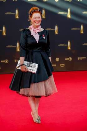 abb Enie van de Meiklokjes as a guest on the red carpet at the German Television Award 2025 ceremony at the MMC Studios on 0 09 2025 in Cologne NRW Germany