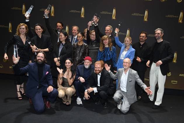 The team of KRANK Berlin Award Winner Best Drama Series German Television Award Ceremony, The German Television Award 2025, German Television Award 2025 at the MMC Studios Cologne, on 10 09 2025