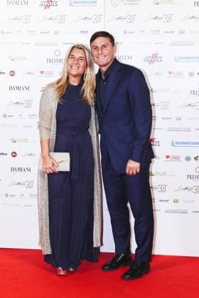 Milan, photocall for the 30th edition of the Gentleman Fair Play Award at the Teuliè Military School. Pictured: Javier Zanetti, Paula de La Fuente  Copyright: xAlessandroxBremecx xipa-agency.netx xx IPA_Agency_IPA64690212