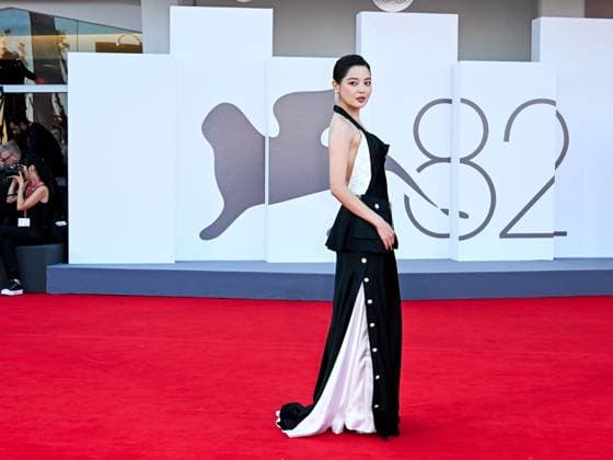 Venice, ITALY: Venice, 82nd Venice International Film Festival 2025 - Evening 10. red carpet of the film Ri Gua Zhong Tian (The Sun Rises On Us All) - In the photo: Xin Zhilei Venice ITALY - ZUMAp169 20250905_zea_p169_1879 Copyright: xSimonexComix
