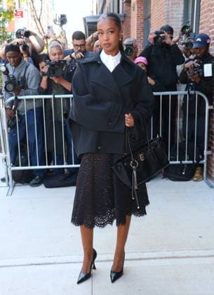 Celebs at The Michael Kors Fashion Show Samira Ahmed arrives at the Michael Kors show during the fashion week in New York, NY on September 11, 2025. Photo by Charles Guerin ABACAPRESS.COM New York NY  Copyright: xGuerinxCharles ABACAx