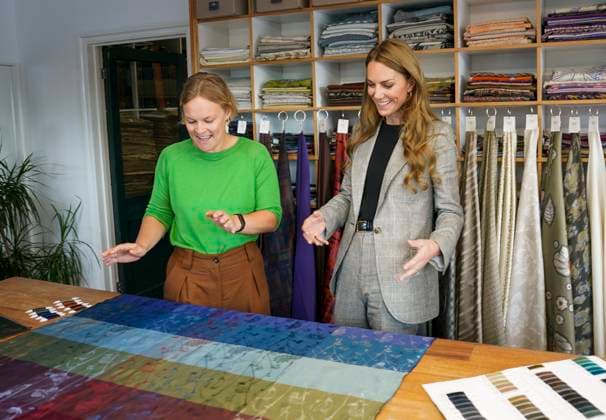 The Princess of Wales visits Sudbury Silk Mills The Princess of Wales visits Sudbury Silk Mills in Sudbury, Suffolk, UK, on the 11th September 2025. Picture by Arthur Edwards WPA-Pool Sudbury Sudbury Silk Mills Suffolk United Kingdom  WHA-0801
