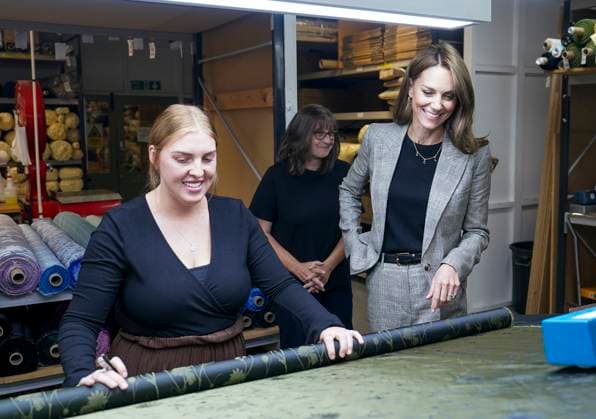 The Princess of Wales visits Sudbury Silk Mills The Princess of Wales visits Sudbury Silk Mills in Sudbury, Suffolk, UK, on the 11th September 2025. Picture by Arthur Edwards WPA-Pool Sudbury Sudbury Silk Mills Suffolk United Kingdom  WHA-0801