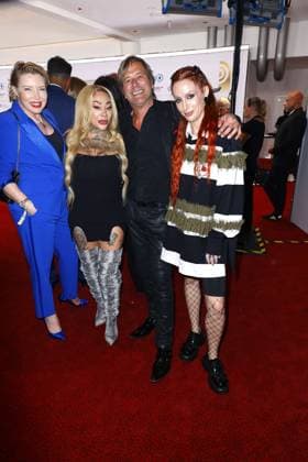 Sabrina Winter, Mutya Buena Sugarbabes , Steve Norman and Siobhan Donaghy Sugarbabes at the German Radio Award ceremony on 11 09 2025 in Hamburg German Radio Award 2025 ceremony in Hamburg
