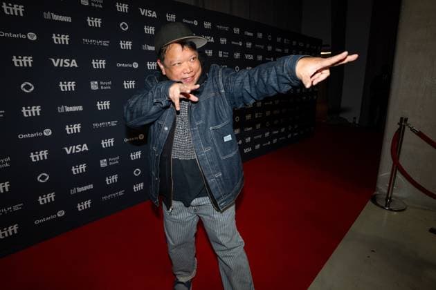 September 11, 2025, Toronto, On, Canada: Eric Yick Keung San, also known by his stage name, Kid Koala, poses for photographs as he walks the red carpet at the North American premiere of öÄuSpace CadetöÄù at the Toronto International Film Festival, in Toronto on Thursday, September 11, 2025. Toronto Canada - ZUMAc35_ 20250911_zaf_c35_129 Copyright: xArlynxMcadoreyx