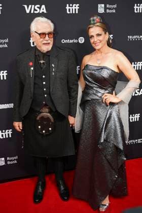 September 11, 2025, Toronto, Ontario, Canada: (L-R) Brian Cox and Nicole Ansari-Cox attend the red carpet for the Ã¢â‚¬ËœGlenrothanÃ¢â‚¬â ¢ premiere during the 2025 Toronto International Film Festival at Roy Thomson Hall. on September 11, 2025 in Toronto, Canada. Toronto Canada - ZUMAe321 20250911_zea_e321_032 Copyright: xLeonardoxRamirezx