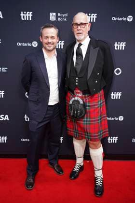 September 11, 2025, Toronto, Ontario, Canada: (L-R) Phin Glynn and Neil Zeiger attends the red carpet for the Ã¢â‚¬ËœGlenrothanÃ¢â‚¬â ¢ premiere during the 2025 Toronto International Film Festival at Roy Thomson Hall. on September 11, 2025 in Toronto, Canada. Toronto Canada - ZUMAe321 20250911_zea_e321_042 Copyright: xLeonardoxRamirezx
