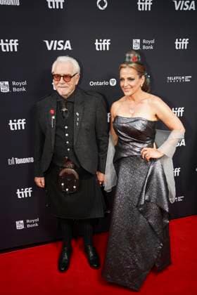 September 11, 2025, Toronto, Ontario, Canada: (L-R) Brian Cox and Nicole Ansari-Cox attend the red carpet for the Ã¢â‚¬ËœGlenrothanÃ¢â‚¬â ¢ premiere during the 2025 Toronto International Film Festival at Roy Thomson Hall. on September 11, 2025 in Toronto, Canada. Toronto Canada - ZUMAe321 20250911_zea_e321_031 Copyright: xLeonardoxRamirezx