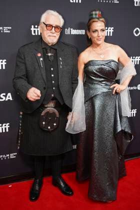 September 11, 2025, Toronto, Ontario, Canada: (L-R) Brian Cox and Nicole Ansari-Cox attend the red carpet for the Ã¢â‚¬ËœGlenrothanÃ¢â‚¬â ¢ premiere during the 2025 Toronto International Film Festival at Roy Thomson Hall. on September 11, 2025 in Toronto, Canada. Toronto Canada - ZUMAe321 20250911_zea_e321_044 Copyright: xLeonardoxRamirezx